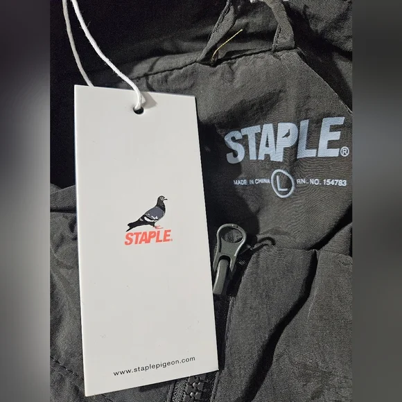 Staple Dark Gray Windbreaker Jacket - Picture 2 of 10